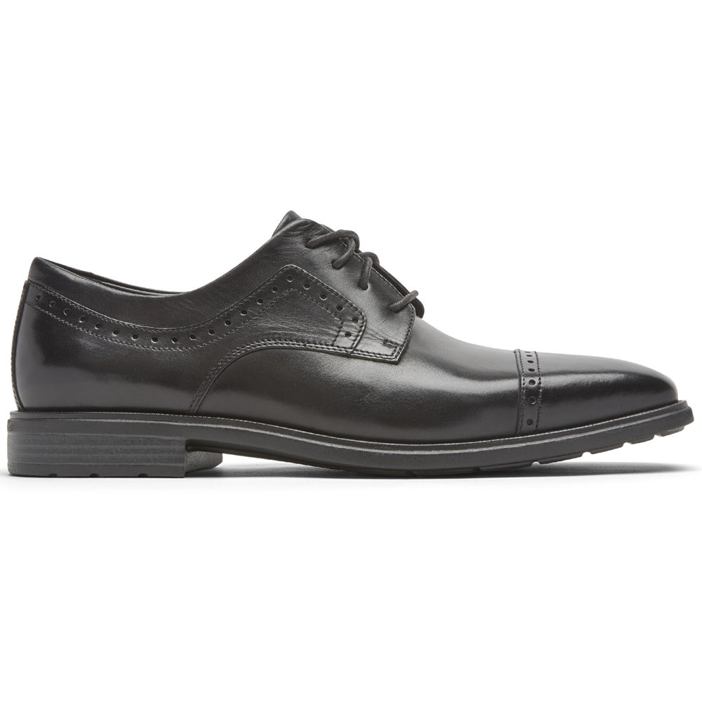 Rockport Dress Shoes For Mens Black - Dres Sports Business 2 Cap Toe - GL7163054